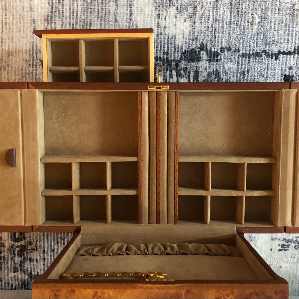 Agresti Briarwood Large jewelry box with key - Picture 7 of 10